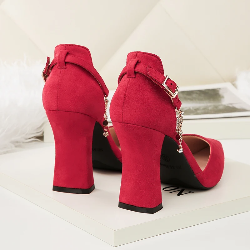 2019 г. женские летние роскошные босоножки на высоком квадратном каблуке 8 см