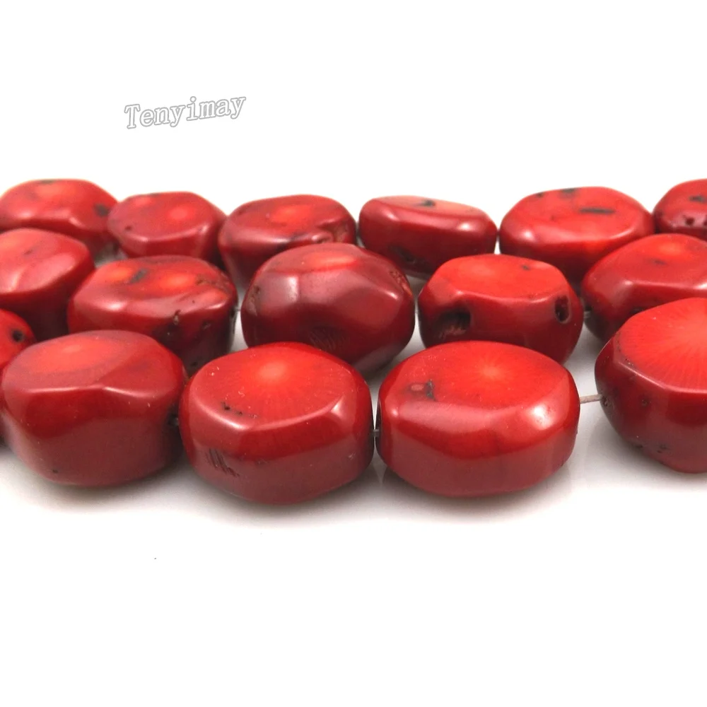 Высокое качество 20 мм Овальный гравий коралловый бисер для DIY натуральный