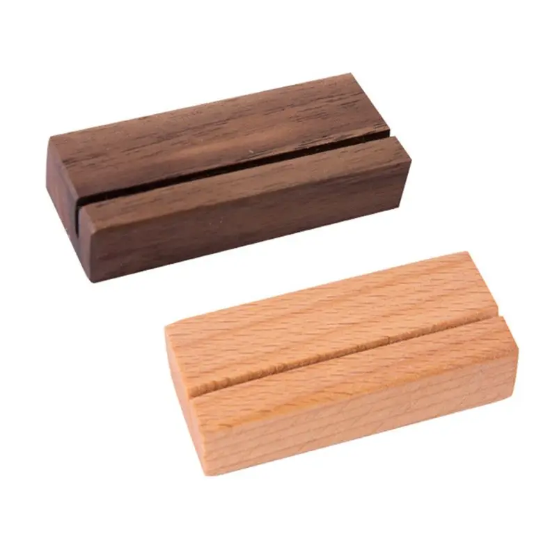 Деревянная подставка для фотографий с цифрами деловой держатель карт зажимы