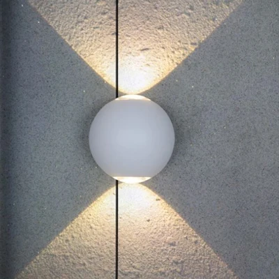 2 beams-white Открытый светильник ing Водонепроницаемый светодиодный светильник современный скандинавский креативный гостиная buitenverlichting диван фон настенный декоративный светильник - Испускаемый цвет: 2 beams-white