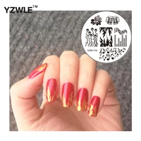 1 piece nail art image stamp stamping plates fire note pattern manicure template diy polish stencil nail tools