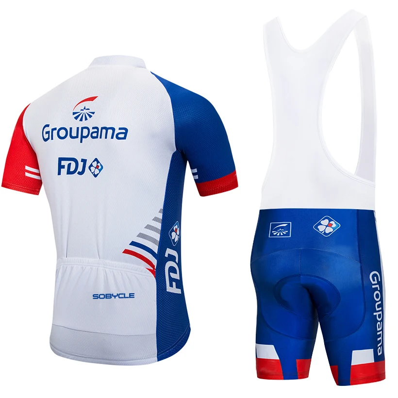 2018 FDJ Велоспорт трикотаж UCI команда 9D PAD велосипедные шорты набор MTB Мужские Лето