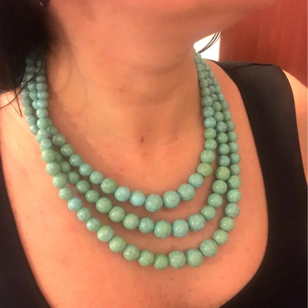 SoAyle модные богемные этнические ювелирные бусы Halsband Amazonite камни Натуральный Druzy