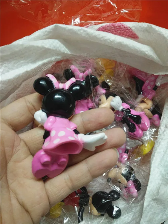 Новинка 2 шт. Микки Маус Минни фигурки игрушки мультяшная кукла подарки на день