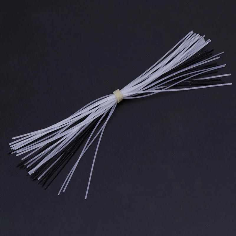 40 шт/пряди рыболовные юбки силиконовая резиновая приманка в виде кальмара