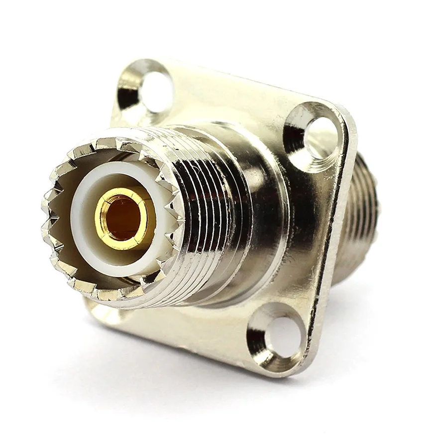 2 шт. UHF SO239 до SO-239 гнездо панель крепление RF прямой адаптер коаксиальный |
