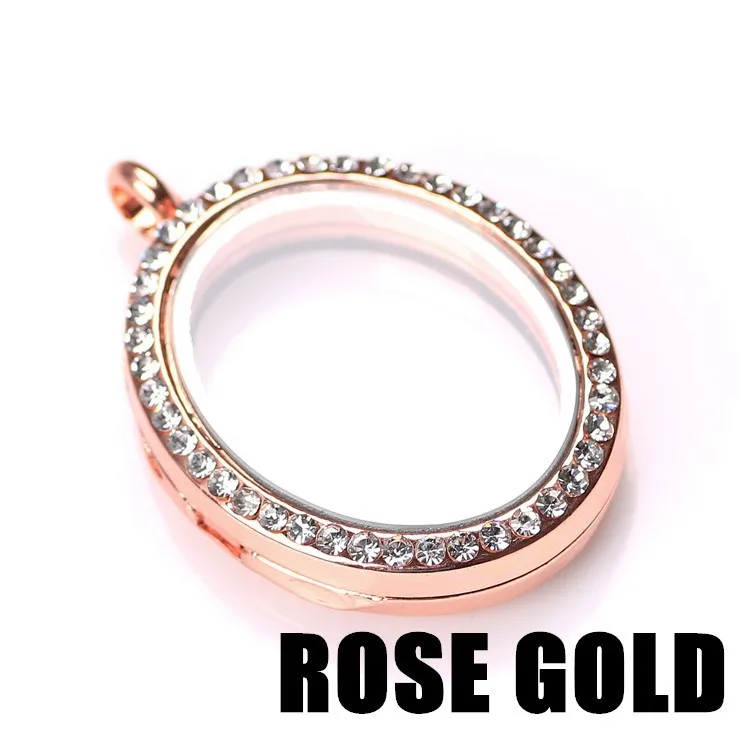 Овальный стеклянный медальон с памятью 10 шт./лот со стразами | Украшения и