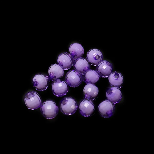 Purple 8 мм/10 мм/12 мм 30-100 шт./пакет мульти Цвет акриловое отверстие "Лабиринт" с мелкими бусинами для Spacer Граненый шар бусины для самостоятельного изготовления ювелирных изделий Ремесла - Цвет: Purple