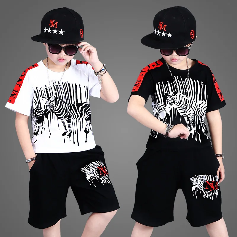2021 новая детская одежда Комплект для мальчика Сезон лето Комплекты одежды хлопок