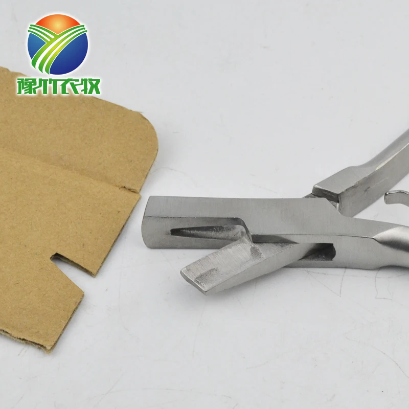 Пинцет ушной для свиней из нержавеющей стали УФ типа плоскогубцы пинцет