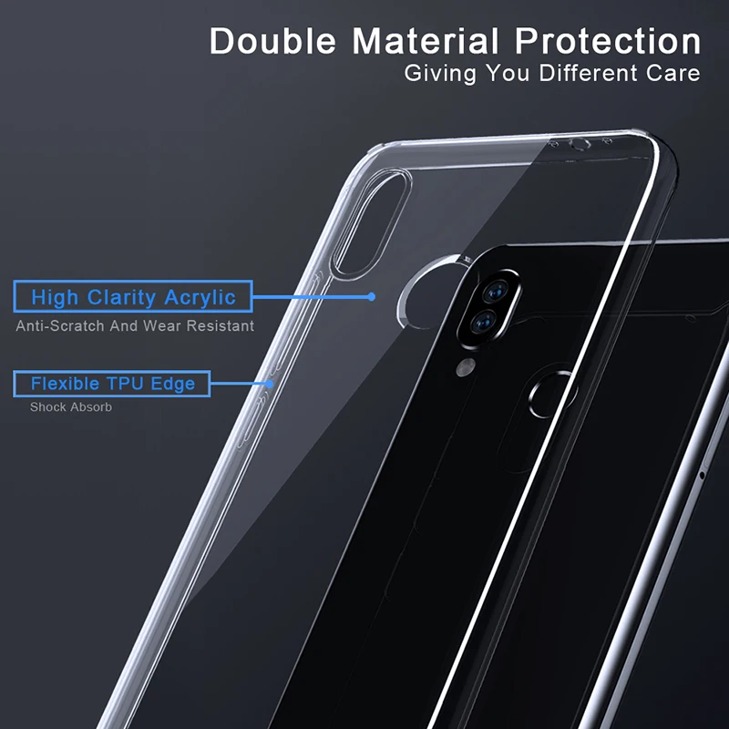 2 шт для Xiaomi Redmi Note 8 чехол TPU Мягкий Прозрачный 7 6 Pro 5 plus mi8 mi9 яркие чехлы телефонов |