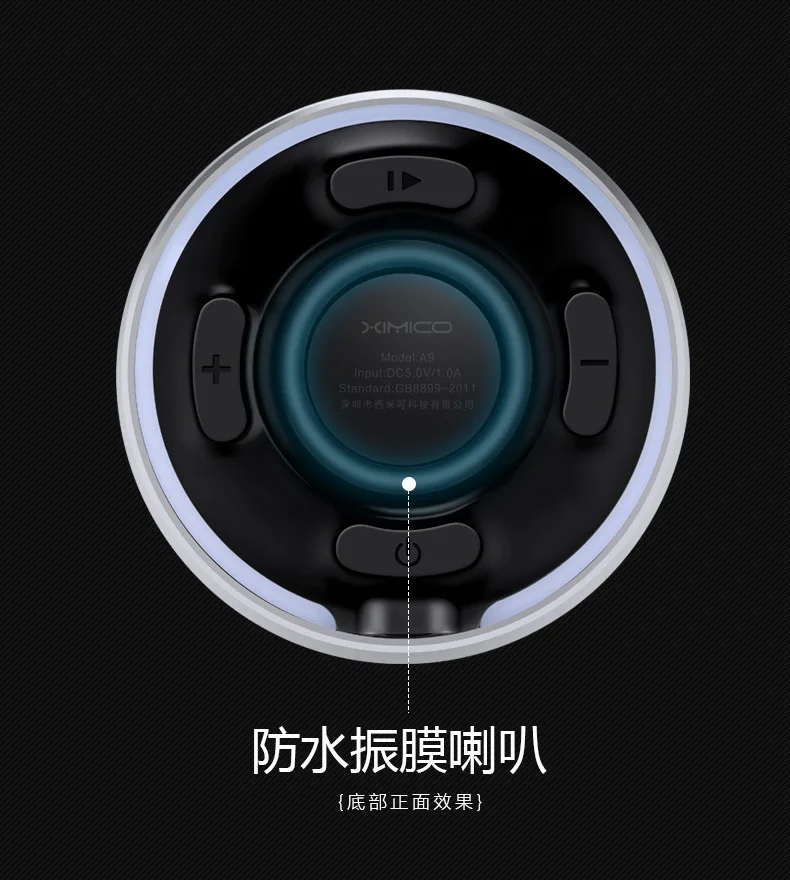 Крутой портативный беспроводной bluetooth-динамик, компьютерный сабвуфер, светодиодный Ночной светильник, звонки в режиме hands-free, можно воспроизводить с помощью подключаемой карты