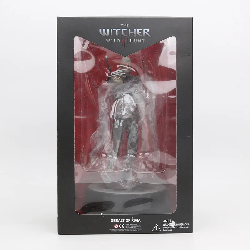 with box gray hair 9-25 см Дикая Охота гералт Цири фигура гералт ривии Грандмастер ПВХ Фигурки экшн и игрушка Коллекция игрушек подарки - Цвет: with box gray hair
