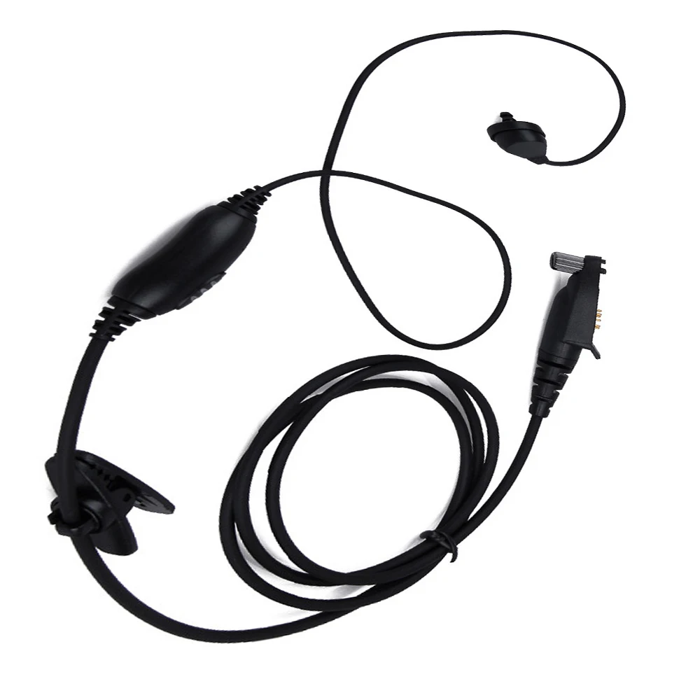 Черная Скрытая Акустическая трубка Гарнитура для Motorola GP328plus VOX PTT MIC GP338plus GP344 GP388