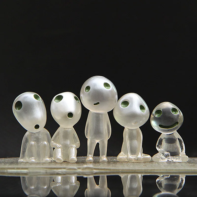 5 шт./лот буковая Миядзаки Мононоке принцесса светящееся дерево эльфы дух кодамы