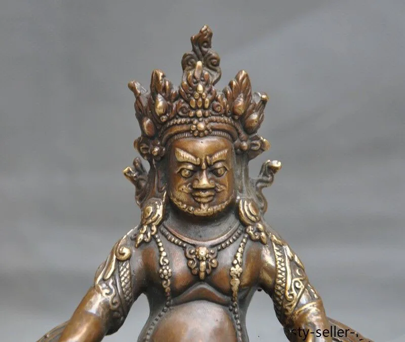 Свадебное украшение старый Тибетский храм Джосс буддизм бронзовое богатство