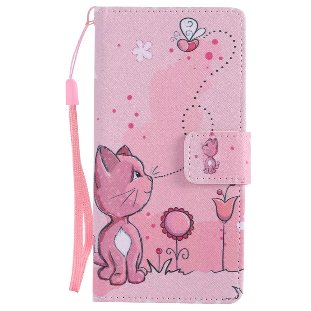 Роскошный кожаный чехол книжка с изображением мультяшного покера черепа для Samsung