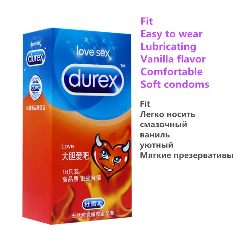 Презервативы Durex любовь забавные Одежда высшего качества точка G презервативы