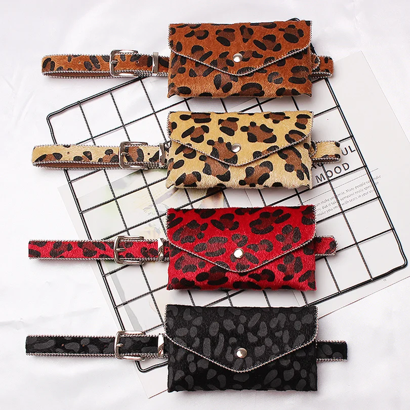 ESHINEDER Women Leopard Bag Fashion Waist Packs Vintage Fanny Pack Belt Fit For Iphone Plus Bolosa | Багаж и сумки