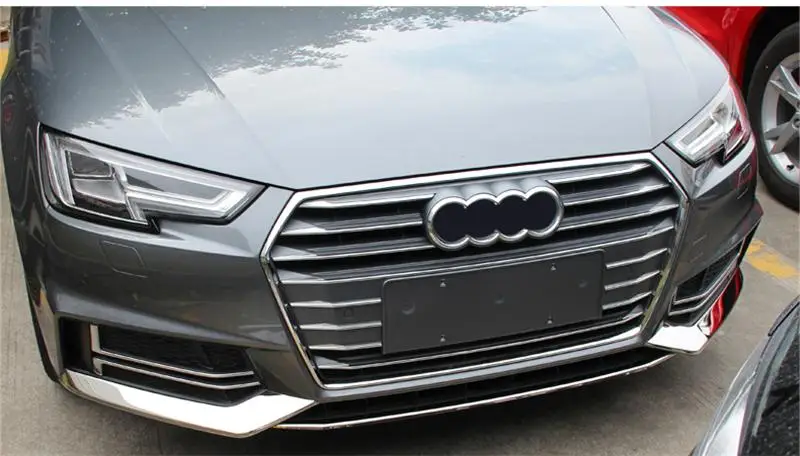 Автомобильный Стайлинг для Audi A4 B9- передний бампер для губ Нижний Бампер рамка автомобиля украшение головы наклейки авто аксессуары