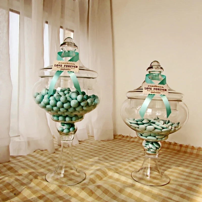 Высококачественные стеклянные бутылки для домашнего декора банки конфет