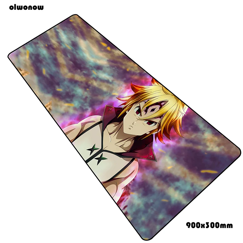Size 900x300x2mm Nanatsu no taizai коврик для мыши 90x30 см коврики для мыши ноутбук игровой коврик для мыши геймер эргономичный персонализированные коврики для мыши Клавиатура ПК pad - Цвет: Size 900x300x2mm