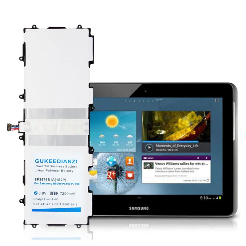 9500 мА/ч, SP3676B1A(1S2P) GT-N8000 аккумулятор планшетных ПК для samsung GALAXY Note 10,1 Tab 2 GT N8000 N8010 N8020 P7500 P7510 P5100 P5113