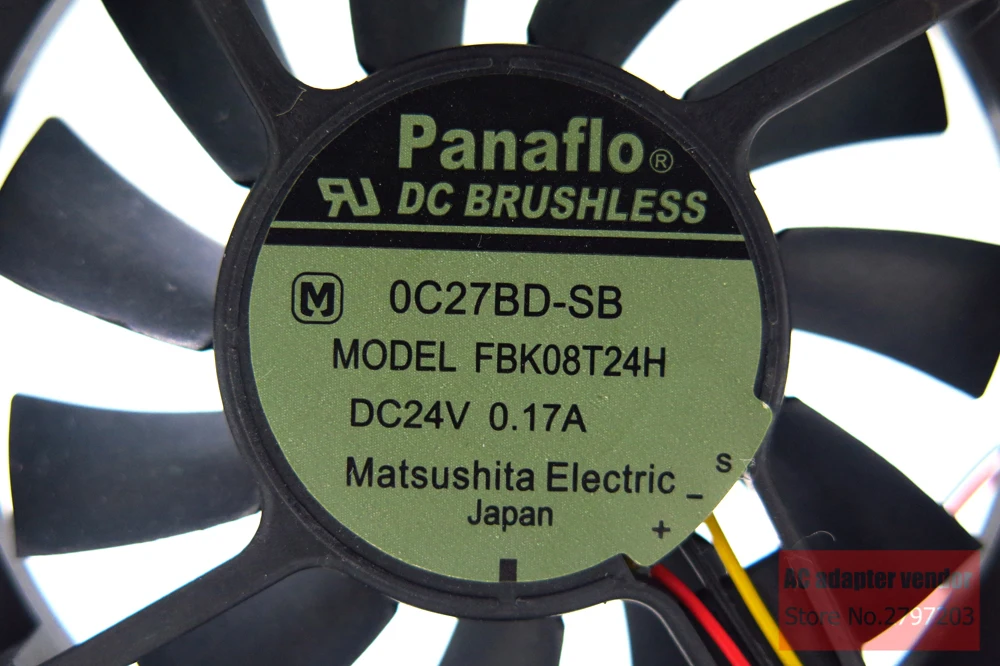 Вентилятор охлаждения Panaflo FBK08T24H DC 24 В 0 17 а 80*80*15|cooling fan|24v dc cooling fan24v fan |