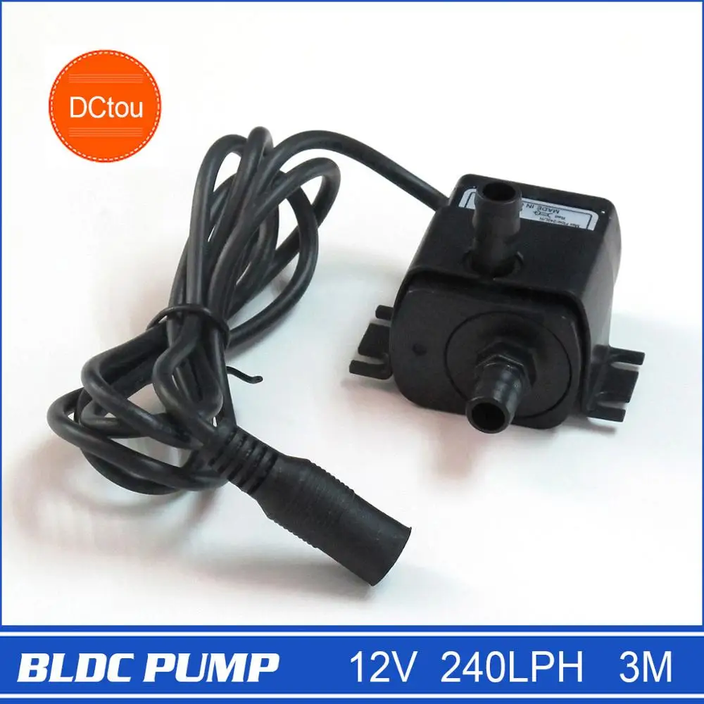 Новый водяной насос 12v. Небольшой обновленный погружной 240LPH 3М 4.2W. Портативный