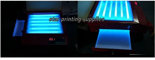 Маленькая машина УФ облучения с выдвижным ящиком для печати подушек создания