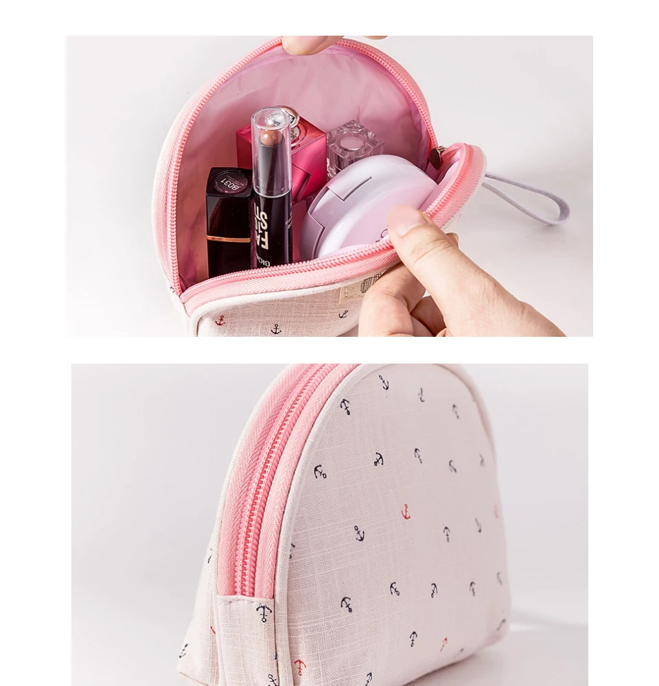 Прозрачная косметичка из ПВХ органайзер дорожная набор розовых косметичек