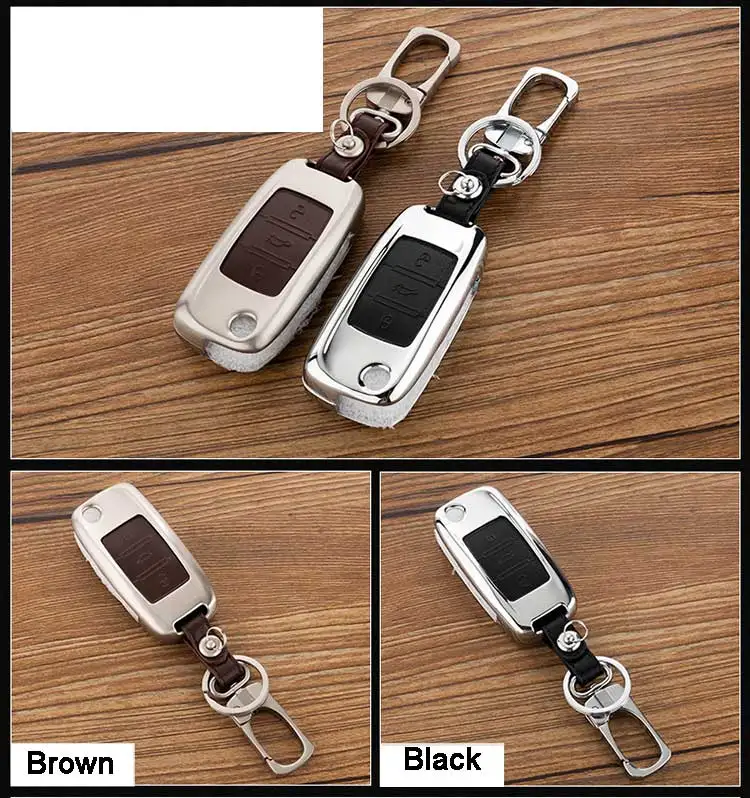 Peacekey цинковый сплав+ кожаный чехол для ключей автомобиля для VW Skoda Seat Octavia A5 A7 Rapid Fabia Superb Citigo Yeti Jetta Passat CC