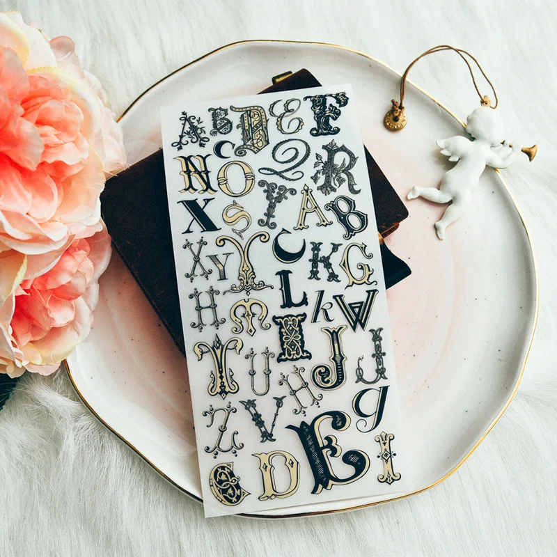 Набор для скрапбукинга KSCRAFT винтажный алфавит творчества фотоальбомов открыток |