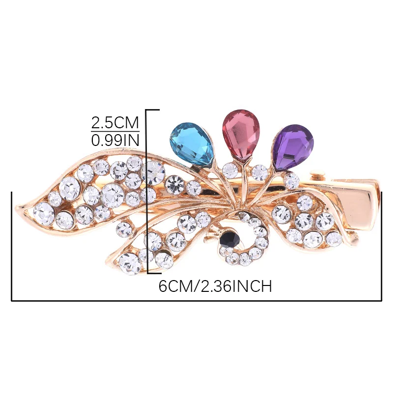 Новинка от Haimeikang модная женская красочная блестящая шпилька для волос с