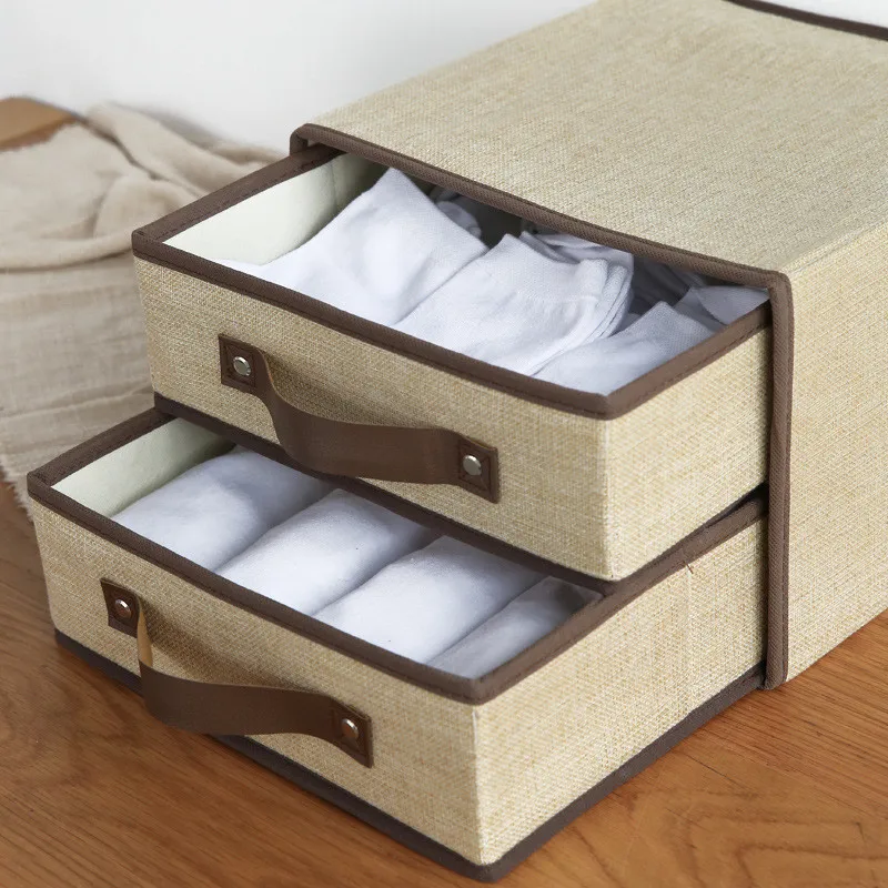 Дома складной ящик для хранения косметики корзины нижнего белья бюстгальтер