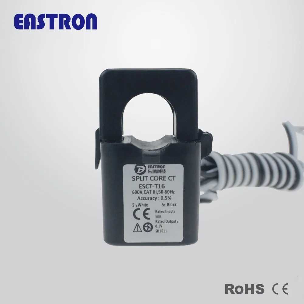 SDM120CT-MV+ ESCT-TU16 100A/0,1 V, 230 V, 1 фаза 2 провода, герметичная крышка, Импульсный/Modbus выход, измерение кВтч, V, A, P, F, PF и т. Д