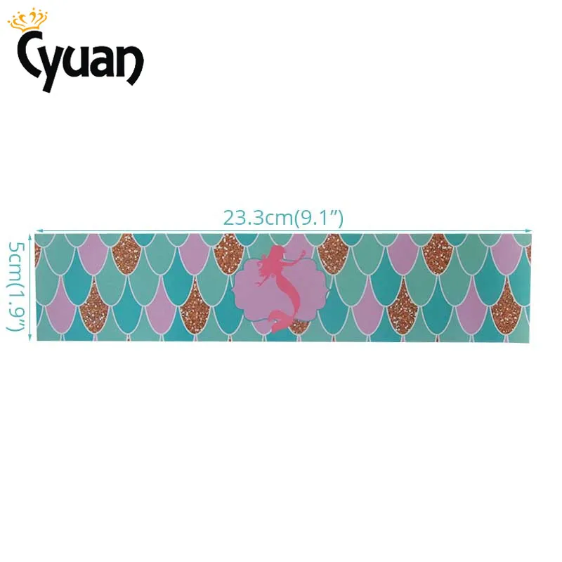 24 шт. русалка вечерние украшения Наклейка для бутылок с водой ярлыки Baby Shower или