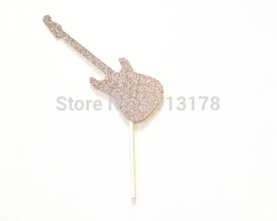 Rockstar гитарные топперы для кексов товары вечеринок свадебные день рождения