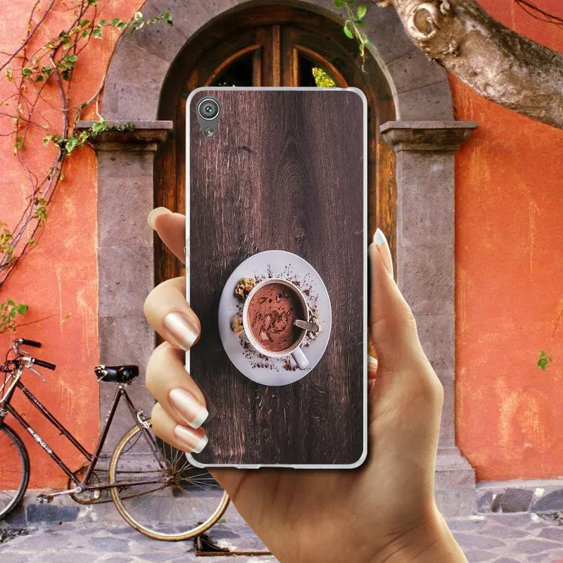 Art Coffee вкусный кофе мягкие мобильные чехлы для телефона из термополиуретана Sony