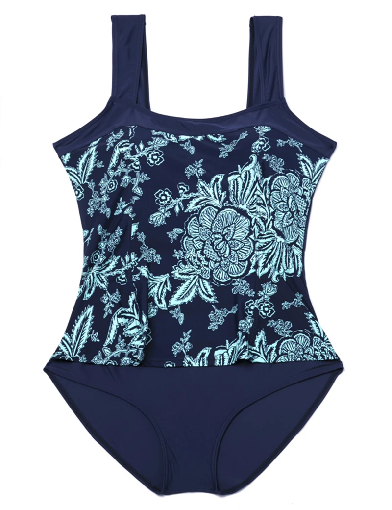 Top Quality High Waist One Piece Monokini Sexy Swim Suits for Women Super Plus Size Swimwear Floral Print Beachwear Swimsuit | Спорт и