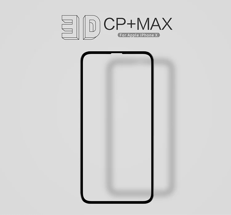 NILLKIN Amazing 3D CP+ MAX Nano противовзрывное закаленное стекло 9H Защита экрана для Apple iphone XS iphone X полное покрытие стекла