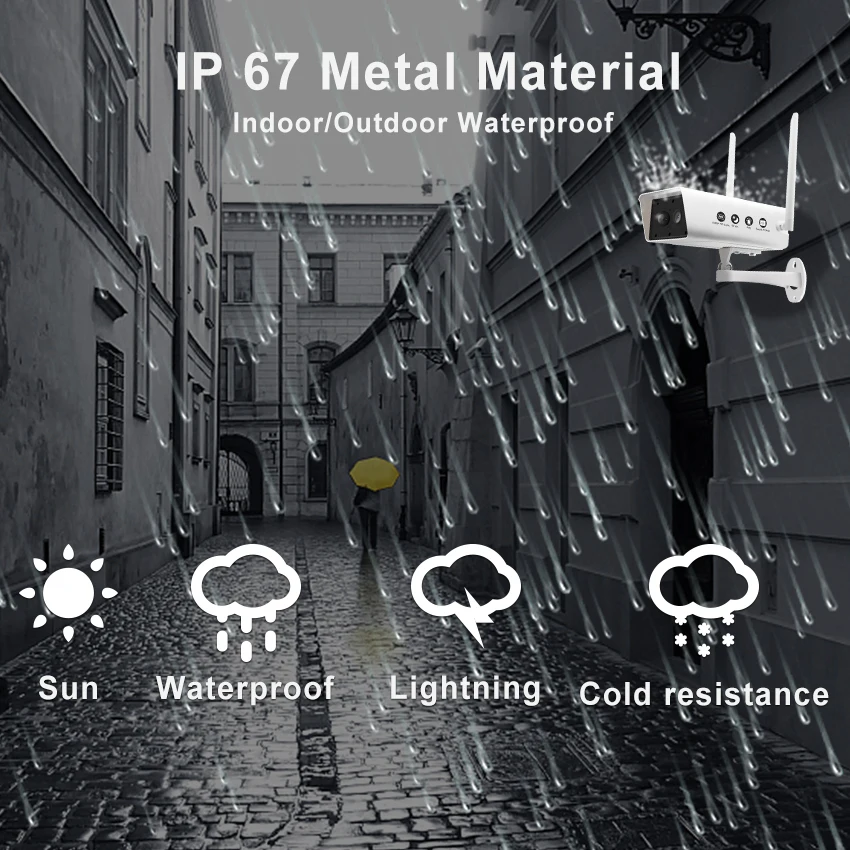 Беспроводная камера видеонаблюдения Smar 1080P на солнечной батарее