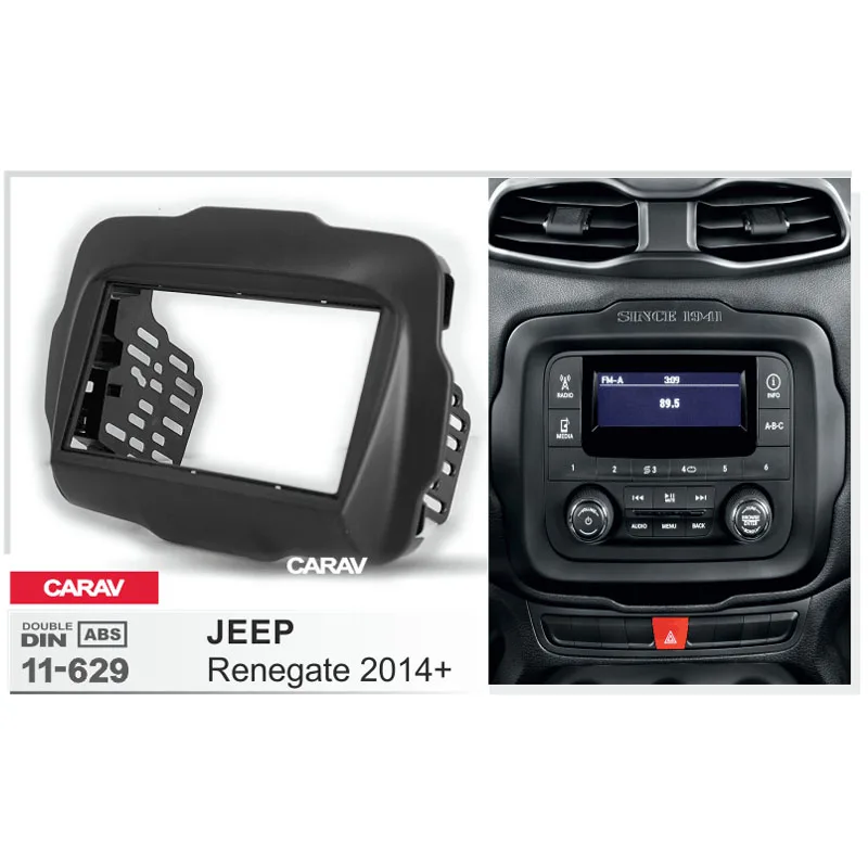 CARAV 11-629 Высококачественная радиопанель для JEEP Renegate 2014 + комплект установки