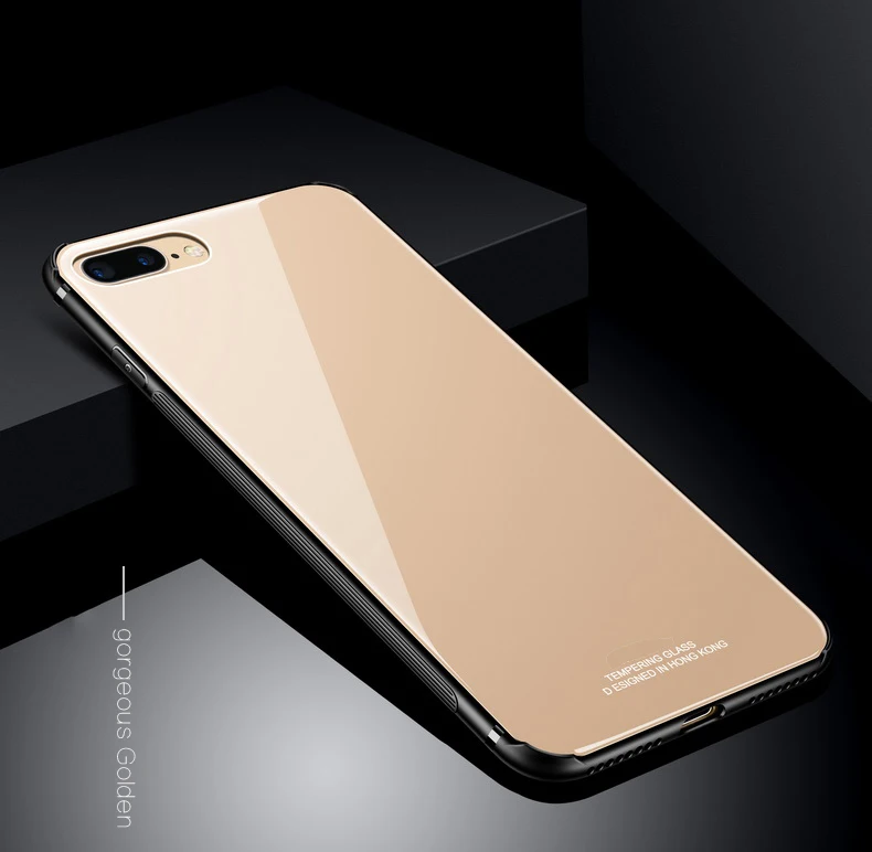 Чехол из закаленного стекла MAKAVO для iPhone XS Max 8 Plus 7 X, роскошный гибридный чехол на заднюю панель, противоударный жесткий чехол для iPhone8 XR