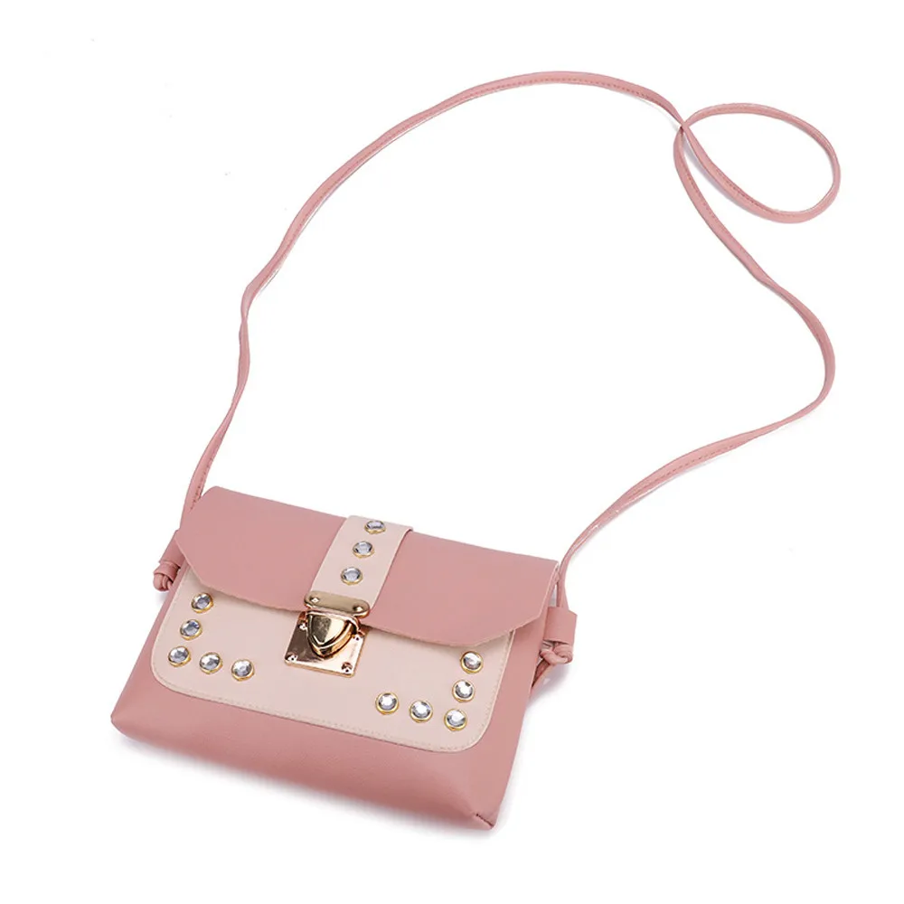 Женская сумка мессенджер разноцветная через плечо со стразами Прямая поставка