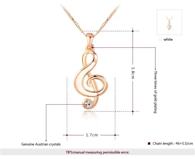 Новый Год Музыка Подарок Красота Cubic Циркон и Цена Завода Бисера Кулон Розовое