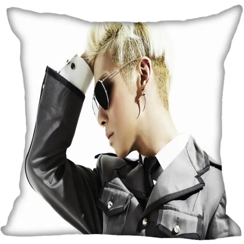 Пользовательские Kpop SHINee Ким йонгхюнь Печатных Квадратных шелковые наволочки 40x40 см, 35x35 см одна сторона атласная наволочка индивидуальный логотип - Цвет: 2