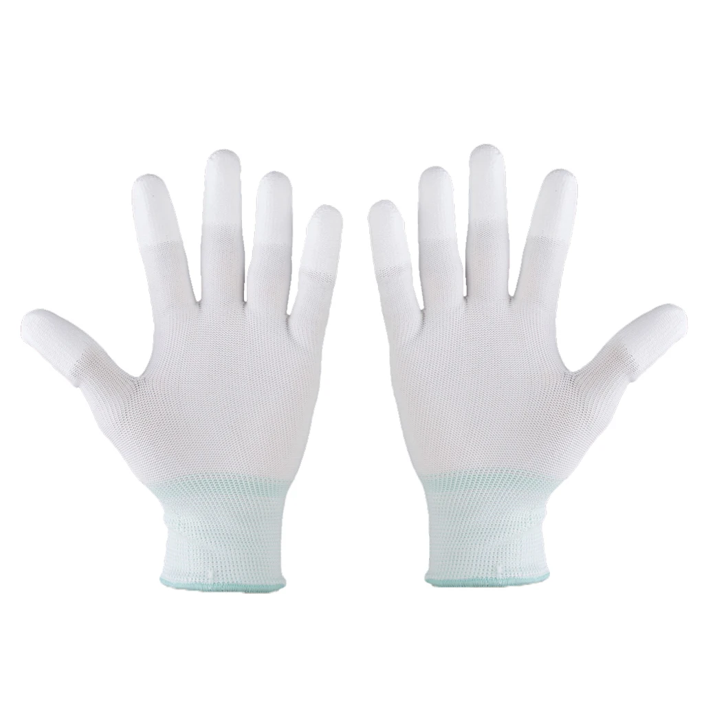 2 шт. Новое поступление 12 пар черные нейлоновые защитные рабочие перчатки из