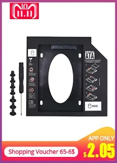 TISHRIC M.2 M2 NGFF 2nd Second ODD HDD SSD DVD Caddy жесткий диск SATA 12,7 мм Корпус для ноутбука ноутбук Optibay чехол