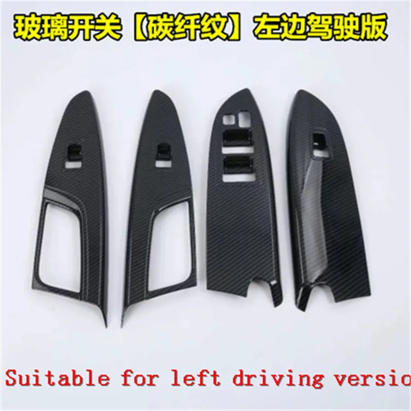 

Car styling For Mitsubishi Eclipse Cross 2018 2019 Suitable for left driving version ABS Car window glass lift switch panel trim